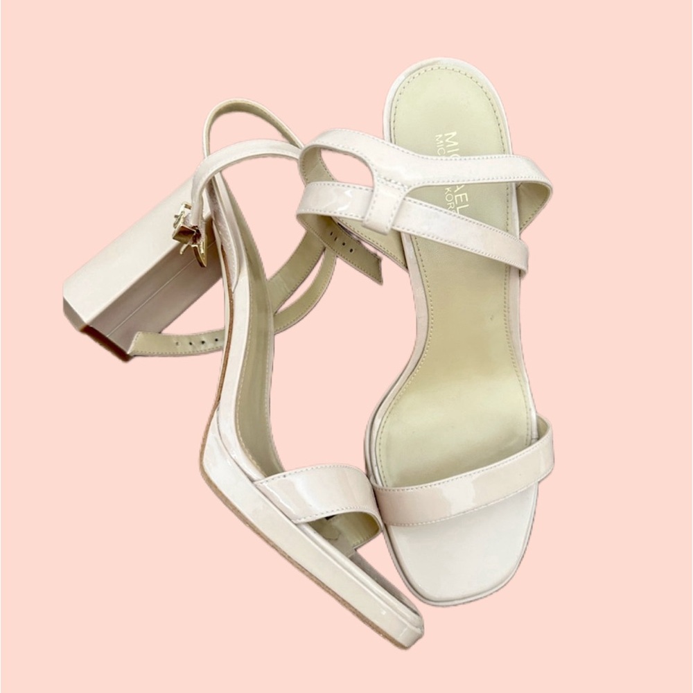 Michael Kors sandal heels mk on straps